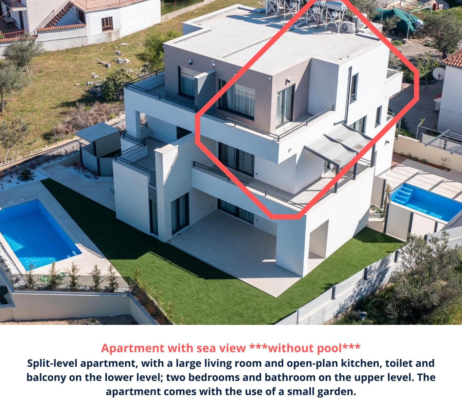Villa Magna Luxury Apartments Murter Rom bilde